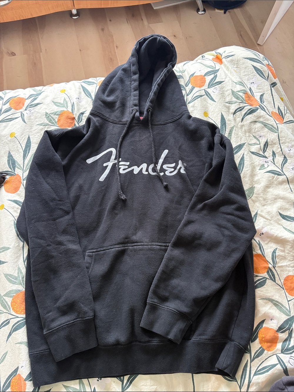 Men’s Fender Logo Black Hoodie